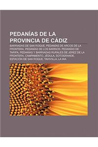 Pedanias de La Provincia de Cadiz