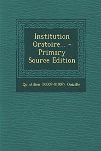 Institution Oratoire...