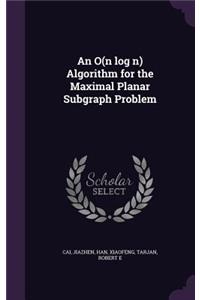 O(n Log N) Algorithm for the Maximal Planar Subgraph Problem