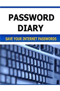 Password Diary: Save Your Internet Passwords
