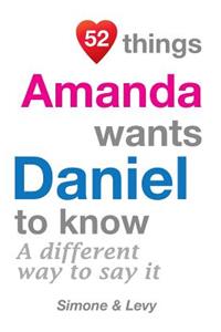 52 Things Amanda Wants Daniel To Know: A Different Way To Say It