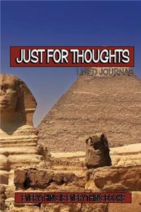 Just For Thoughts Soft Cover Lined Journal/Notebook (Egypt)