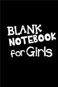 Blank Notebook For Girls