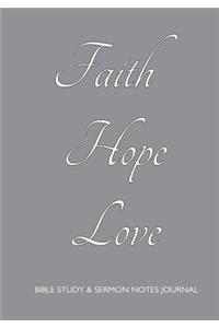 Bible Study and Sermon Notes Journal