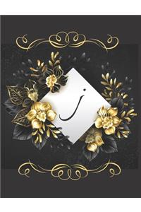J Alphabet Notebook Journal Gift