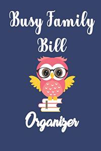 Busy Family Bill Organizer