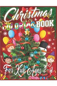 Christmas Coloring Book For Kids Ages 2-4