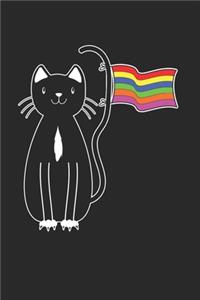 Gay Pride Cat Notebook - Owner Journal Planner