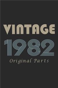 Retro Birthday - Vintage 1982 Notebook Original Parts Gift