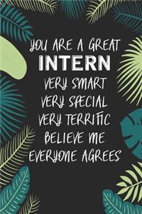 You Are A Great Intern Very Smart Very Special Very Terrific Believe Me Everyone Agrees