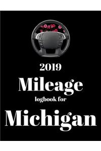 2019 Mileage log book for Michigan