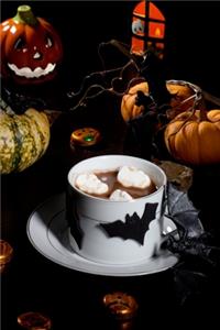 Halloween Night Hot Chocolate Lined Notebook