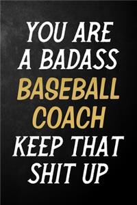 You Are A Badass Baseball Coach Keep That Shit Up