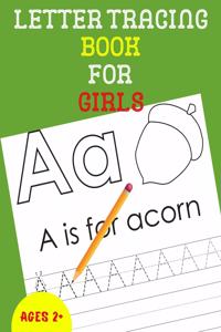 Letter Tracing Book for Girls