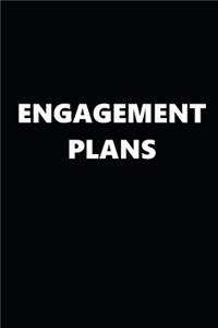 2020 Weekly Planner Engagement Plans Black White 134 Pages
