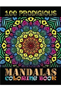100 Prodigious Mandalas Coloring Book