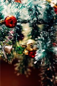 Christmas tree notebook - achieve your goals, perfect 120 lined pages #7