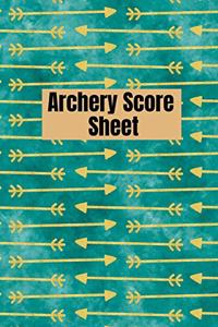 Archery score sheet