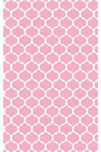 Moroccan Trellis - Pale Pink 101 - Lined Notebook With Margins 5x8