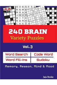 240 Brain Variety Puzzles