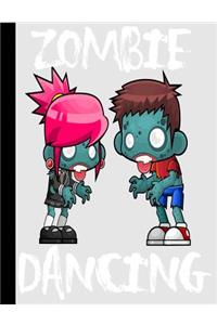Zombie Dancing Notebook, College Ruled - 100 sheets / 200 pages, 9.75