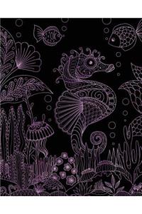 Bullet Journal Notebook Seahorse Drawing 7