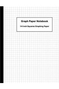 Graph Paper Notebook 1/4 inch Squares Graphing Paper