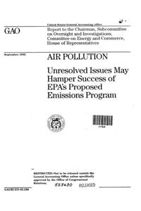 Air Pollution: Unresolved Issues May Hamper Success of EPAs Proposed Emissions Program