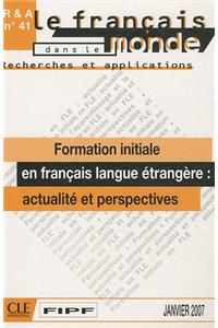 Formation Initiale En Francais Langue Etrangere