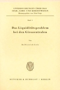 Das Liquiditatsproblem Bei Den Girozentralen