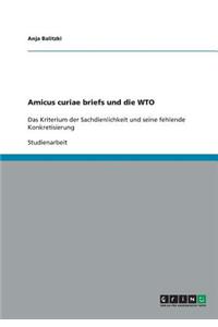 Amicus curiae briefs und die WTO