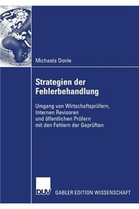 Strategien der Fehlerbehandlung