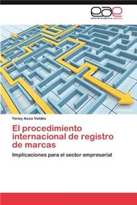 procedimiento internacional de registro de marcas