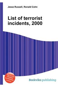 List of Terrorist Incidents, 2000