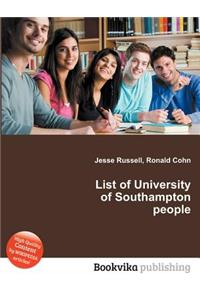 List of University of Southampton People