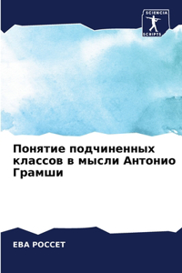 Понятие подчиненных классов в мысли Антl