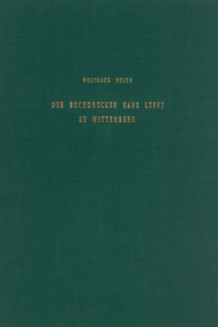 Buchdrucker Hans Lufft Zu Wittenberg