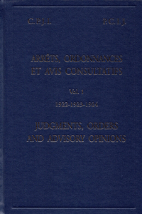 Judgments, orders and advisory opinions