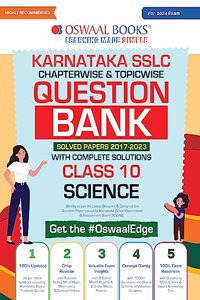 Oswaal Karnataka SSLC Question Bank Class 10 Science Book Chapterwise & Topicwise (For 2024 Exam)