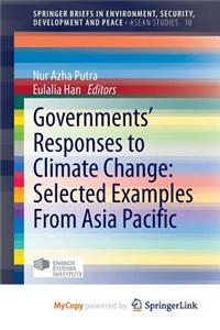 Governments' Responses to Climate Change