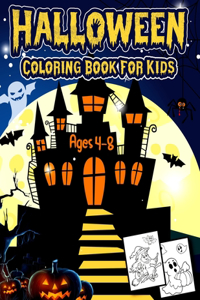 Halloween Coloring to Book for Kids Ages 4-8