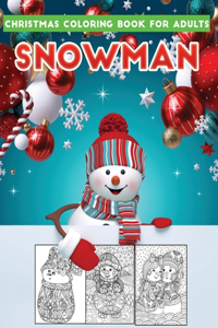 christmas coloring book for adults snowman