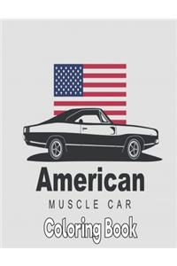 American Muscle Car Coloring Book
