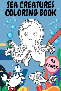 Sea Creatures Coloring Book