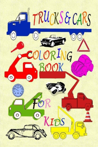 trucks and cars coloring book for kids