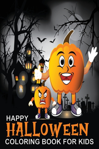 Happy Halloween Coloring Book For Kids