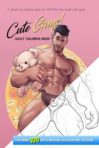 Cute Guys ! ADULT Coloring Book 5