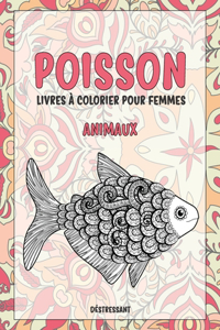 Livres à colorier pour femmes - Déstressant - Animaux - Poisson