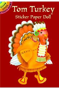 Tom Turkey Sticker Paper Doll