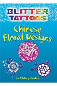 Glitter Tattoos Chinese Floral Designs